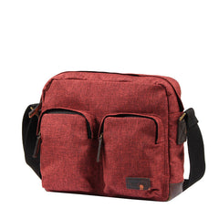 Fashion Oxford Cloth Leather Mens Ancient Red Side Bag Messenger Bags Ancient Gray Oxford Cloth Courier Bag for Men - iwalletsmen