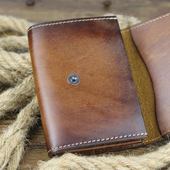 Vintage Women Men Leather Card Wallet Coin Purse Organ Coin Pouch Change Holder for Men and Women - iwalletsmen