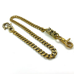 Cool Brass Mens Chinese Dragon Hooks 18‘’ Key Chain Long Pants Chain Wallet Chain Motorcycle Wallet Chain for Men - iwalletsmen