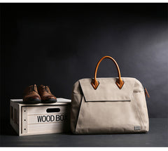Fashion Canvas Men's 15.6‘’ Handbag Briefcase 13.3‘’ Business Laptop Briefcase For Men - iwalletsmen