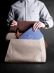 Fashion Canvas Men's 15.6‘’ Handbag Briefcase 13.3‘’ Business Laptop Briefcase For Men - iwalletsmen