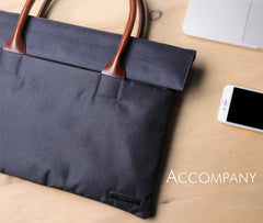 Fashion PVC Canvas Casual Black Men's Handbag Briefcase Business Laptop Handbag For Men - iwalletsmen
