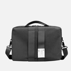 Fashion Polyester Fibre Men's Black Messenger Bag 14'' Blue Briefcase Business Computer Handbag For Men - iwalletsmen