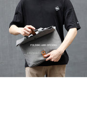 Fashion OXFORD CLOTH PVC Canvas Men's Messenger Bag Handbag Shoulder Bag For Men - iwalletsmen