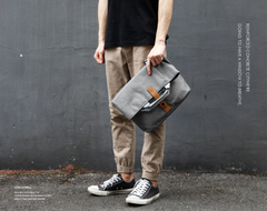 Fashion OXFORD CLOTH PVC Canvas Men's Messenger Bag Handbag Shoulder Bag For Men - iwalletsmen