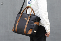 Fashion Nylon Clothing Black Men's Large Handbag Briefcase Business Laptop Business For Men - iwalletsmen
