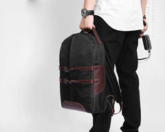Fashion OXFORD CLOTH PVC Blue Men's Fashion Backpack Travel Backpack Computer Backpack For Men - iwalletsmen