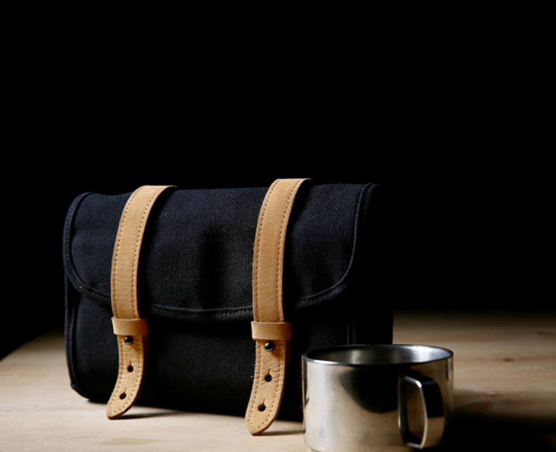 Fashion Canvas Men's Trifold Multi-Function Digital Storage Bag Mobile Phone Bag For Men - iwalletsmen