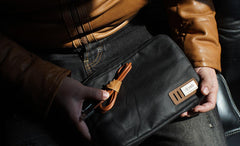 Fashion PVC Canvas Men's Waterproof Mobile Bag Storage Bag Clutch Bag For Men - iwalletsmen