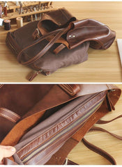 Vintage Brown Leather Men Womens Tote 15 inches Amber Brown Tote Bag Shoulder Tote Bag For Men - iwalletsmen