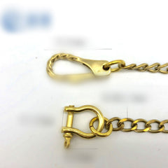 Fashion Pure Brass 18'' Wallet Chain Biker Wallet Chain Pants Chain for Men - iwalletsmen