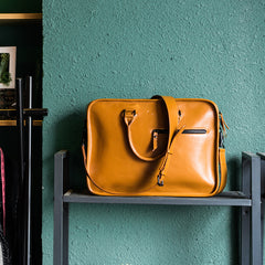 Fashion PU Leather Men's Large Black Handbag Briefcase Business Laptop Handbag For Men - iwalletsmen