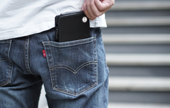 Fashion Leather Men's Trifold Long Wallet Black Gray Long Wallet For Men - iwalletsmen
