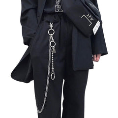Fashion Men's Women's Silver Long Jean Pants Chain Biker Wallet Chain For Men - iwalletsmen