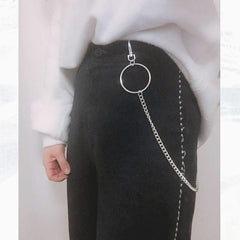 Fashion Men's Women's Silver Long Jean Pants Chain Biker Wallet Chain For Men - iwalletsmen