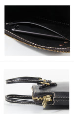Fashionable Handmade Leather Mens Cool Small Business Bag Messenger Bag Briefcase Work Bags Laptop Bag for men - iwalletsmen