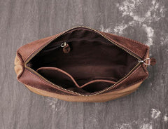 Vintage Mens Womens Leather Large Tote Handbag Shoulder Tote Purse Tote Bag For Men - iwalletsmen