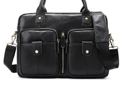 GENUINE LEATHER MENS Laptop BAG BRIEFCASE WORK BAG BUSINESS BAGS FOR MEN - iwalletsmen