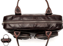 GENUINE LEATHER MENS Laptop BAG BRIEFCASE WORK BAG BUSINESS BAGS FOR MEN - iwalletsmen