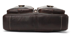 GENUINE LEATHER MENS Laptop BAG BRIEFCASE WORK BAG BUSINESS BAGS FOR MEN - iwalletsmen