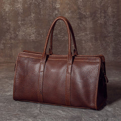 Genuine Leather Mens Large Travel Bag Cool Duffle Bag Shoulder Bag Weekender Bag for Men