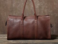 Genuine Leather Mens Large Travel Bag Cool Duffle Bag Shoulder Bag Weekender Bag for Men