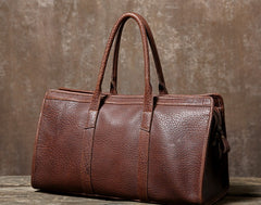 Genuine Leather Mens Large Travel Bag Cool Duffle Bag Shoulder Bag Weekender Bag for Men