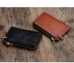 Cool Leather Mens Black Key Chain Wallet Car Key Wallet Brown Car Key Case Keys Holder for Men - iwalletsmen