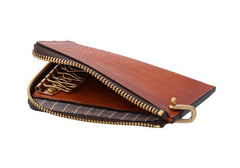 Cool Leather Mens Black Key Chain Wallet Car Key Wallet Brown Car Key Case Keys Holder for Men - iwalletsmen