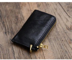 Cool Leather Mens Black Key Chain Wallet Car Key Wallet Brown Car Key Case Keys Holder for Men - iwalletsmen