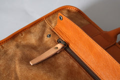 Genuine Leather Mens Briefcase Work Bag Laptop Bag Business Bag for Men