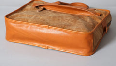Genuine Leather Mens Briefcase Work Bag Laptop Bag Business Bag for Men