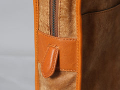 Genuine Leather Mens Briefcase Work Bag Laptop Bag Business Bag for Men