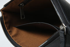 Genuine Leather Mens Clutch Cool Wallet Zipper Clutch Wristlet Bag Wallet for Men