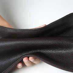 Genuine Leather Mens Clutch Cool Wallet Zipper Clutch Wristlet Bag Wallet for Men