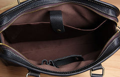 Genuine Leather Mens Coffee Briefcase Shoulder Bag Work Bag Laptop Bag Business Bag for Men