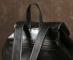 Genuine Leather Mens Cool Backpack Laptop Bag Large Travel Bag Hiking Bag for Men