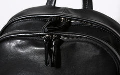 Genuine Leather Mens Cool Backpack Sling Bag Large Travel Bag Hiking Bag for Men