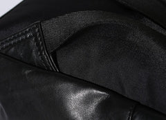 Genuine Leather Mens Cool Backpack Sling Bag Large Travel Bag Hiking Bag for Men