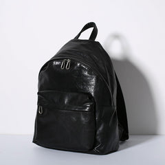 Genuine Leather Mens Cool Backpack Sling Bag Large Travel Bag Hiking Bag for Men