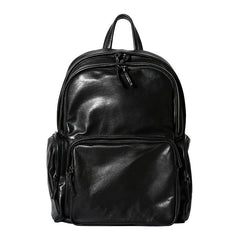 Genuine Leather Mens Cool Backpack Sling Bag Large Travel Bag Hiking Bag for Men