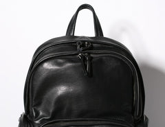 Genuine Leather Mens Cool Backpack Sling Bag Large Travel Bag Hiking Bag for Men