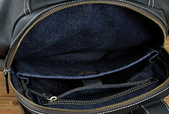 Cool Leather Mens Black Backpack for School Backpack Travel Backpacks For Men - iwalletsmen