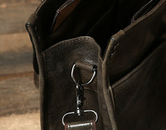 Genuine Leather Mens Cool Handbag Shoulder Bag Messenger Bag Laptop Bag for Men