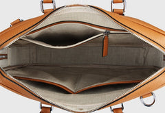 Genuine Leather Mens Cool Messenger Bag Briefcase Work Bag Business Bag Laptop Bag for men