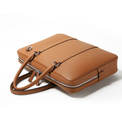 Genuine Leather Mens Cool Messenger Bag Briefcase Work Bag Business Bag Laptop Bag for men