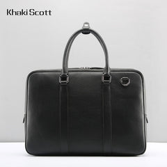 Genuine Leather Mens Cool Messenger Bag Briefcase Work Bag Business Bag Laptop Bag for men