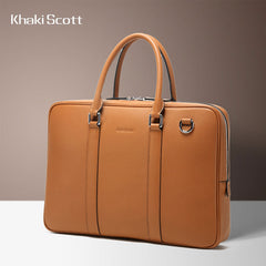 Genuine Leather Mens Cool Messenger Bag Briefcase Work Bag Business Bag Laptop Bag for men