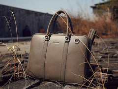 Genuine Leather Mens Cool Messenger Bag Briefcase Work Bag Business Bag Laptop Bag for men