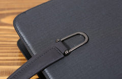 Genuine Leather Mens Cool Messenger Bag Briefcase Work Bag Business Bag Laptop Bag for men